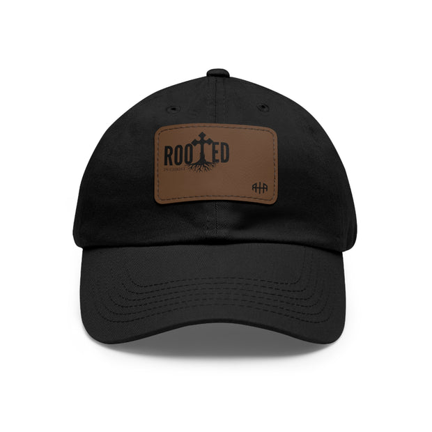 Rooted Leather Patch Hat